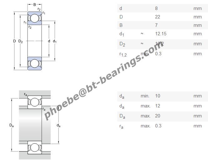 Miniature High Precision Ball Bearing For Motors