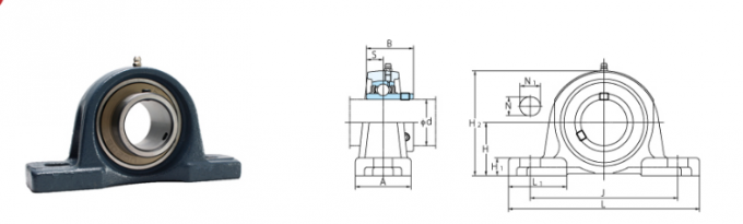 UC212 High Precision Agricultural Machinery Bearing Pillow Block