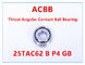 25TAC62 B P4 GB empurrou o rolamento de esferas angular do contato