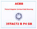 35TAC72 B P4 GB empurrou o rolamento de esferas angular do contato