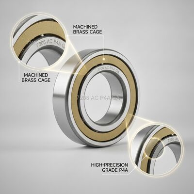 20000RPM High Speed Angular Contact Ball Bearing 71908C P4 Spindle Bearing for CNC Machine Tool