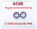 Boules en céramique 28000RPM-30000RPM de précision de S 7205 CDGA HCP4A