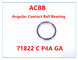 71822 C P4A GA Rodamiento de bolas de contacto angular