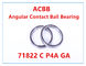 71822 C P4A GA Rodamiento de bolas de contacto angular