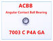 7003 C P4A GAの角の接触のボール ベアリング