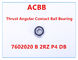 7602020 B 2RZ P4 DB High rigidity Thrust Angular Contact Ball Bearing