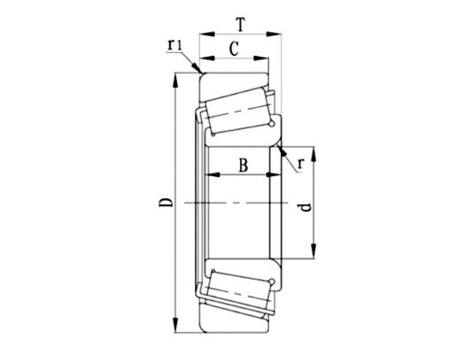 32016 P4  Tapered Roller Bearing 3000RPM-4000RPM