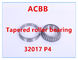 32017 P4 Conical Roller Bearing 2500 RPM-3000 RPM