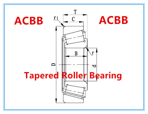 32017 P4 Conical Roller Bearing 2500 RPM-3000 RPM