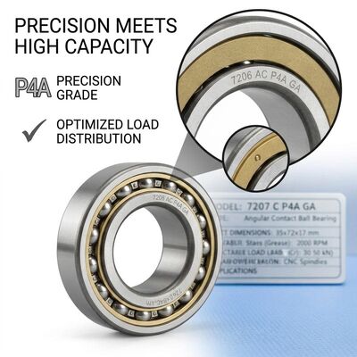 Universal Matched Pair Angular Contact Ball Bearing 71916C DB DF DT P4 Machine Tool Bearing